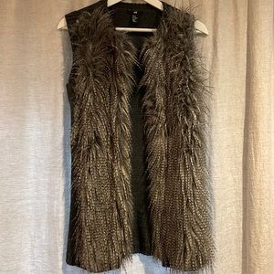 H&M feather and knit vest
